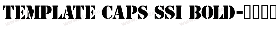 Template Caps SSi Bold字体转换